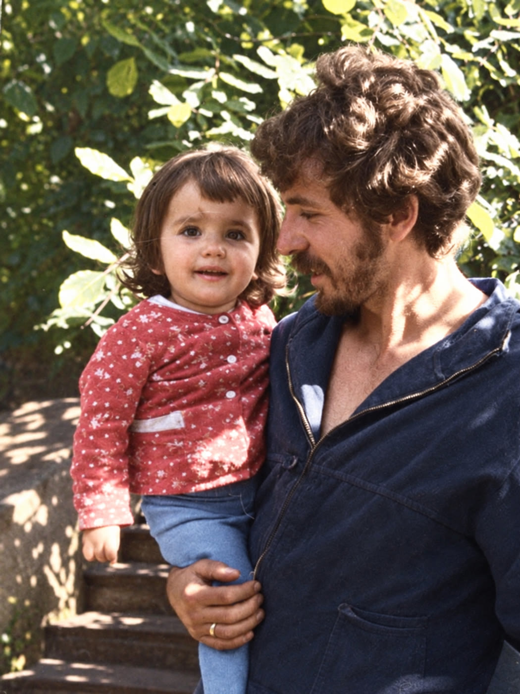 Father and daughter, restored